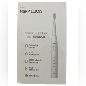 DMES Sonic Electric Rechargeable Toothbrush USB Charging IPX7 Waterproof NWT